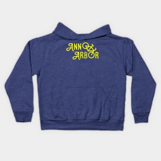 ann arbor bike 2 Kids Hoodie